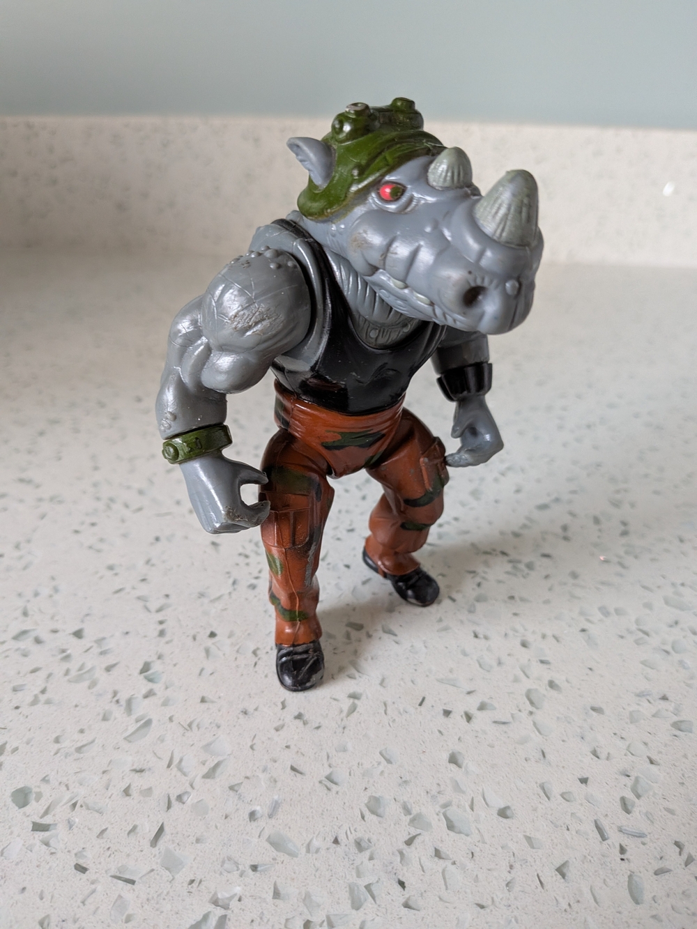 1998 Playmates Rocksteady Teenage Mutant Ninja Turtles TMNT Action Figure